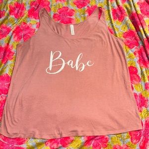 Bella + Canvas size Large Babe Tank